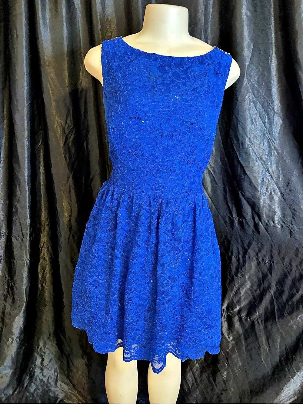 city triangles Blue Floral Mini Dress Size 15